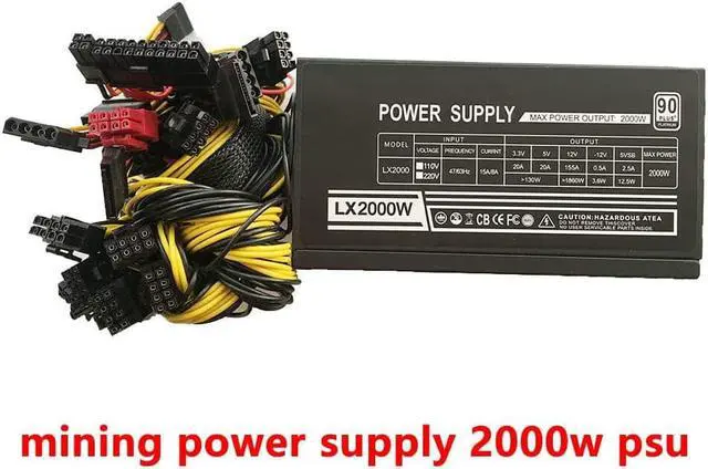 Alt view image 4 of 7 - Paddsun Modular Mining Power Supply 2000W PSU for 8 GPU ETH BTC Rig Ethereum Miner