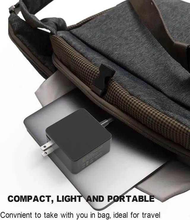 Alt view image 6 of 7 - 45w USB Type C AC Charger Fit for Asus Chromebook CX22NA C302CA C302C C302 C423 C423N C423NA 14 C425TA C425T C425 Laptop Power Supply Adapter Cord