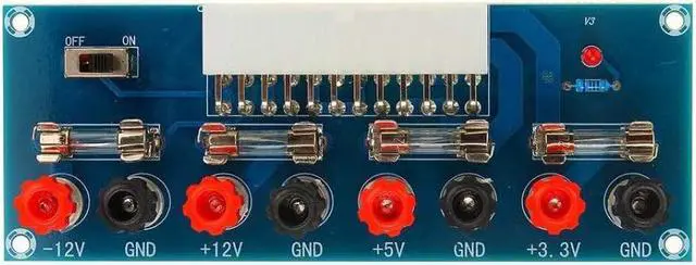 Main image of Taidacent 5 Pcs 24 Pin ATX Adapter Board PC Power Supply Breakout Board Computer Chassis Power Supply ATX Power Board Power Output Terminal