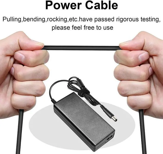 Alt view image 6 of 7 - 90W 19V AC Adapter Dv7 Power Supply Cord Laptop Charger for HP Pavilion Dv4 Dv6 Dv7 G50 G60 G60T G61 G62 G72 2000; HP Compaq 2230s 2510p 2710p 6510b 6515b 8510p 8510w