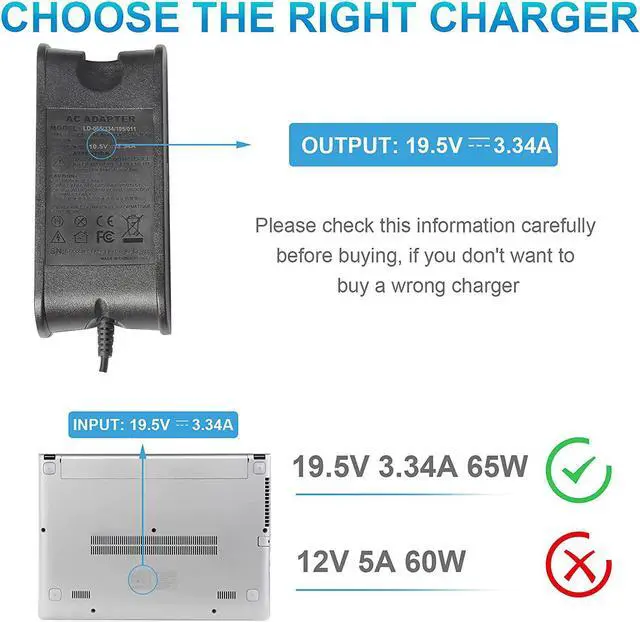 Alt view image 4 of 7 - Fancy Buying Laptop AC Adapter/Power Supply/Charger+US Power Cord for Dell Latitude 131L 505 D400 D410 D420 D430 D500 D505 D510 D520 D530 D531 D540 D600 D610 D620 D630 D631 D830N PP05L PP05S PP10L