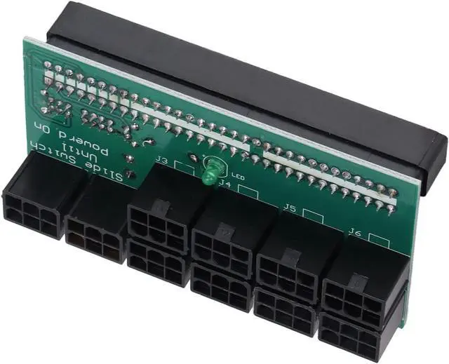 Alt view image 6 of 7 - Server Power Conversion Board,10 Pcs 6Pin Graphics Card 12V Power Supply Adapter Connection Board,Firm State Capacitor Filtering,Computers Accessories