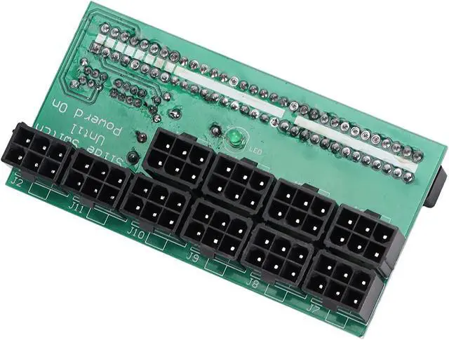 Alt view image 7 of 7 - Server Power Conversion Board,10 Pcs 6Pin Graphics Card 12V Power Supply Adapter Connection Board,Firm State Capacitor Filtering,Computers Accessories
