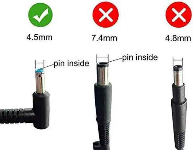 Alt view image 3 of 6 - New 65W AC Power Charger Fit for HP PROBOOK450 G6 450 G5 430 G3 430 G4 430 G5 440 G1 440 G3 440 G3 G5 440 G4 440 G5 440 G6 445 G6 Laptop Power Supply Adapter Cord.