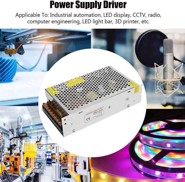 Alt view image 4 of 7 - Aluminum Alloy Switch Power Supply Driver for Computer Engineering(S-240-24 (24V/10A/240W) AC110/220V±15%, pink)