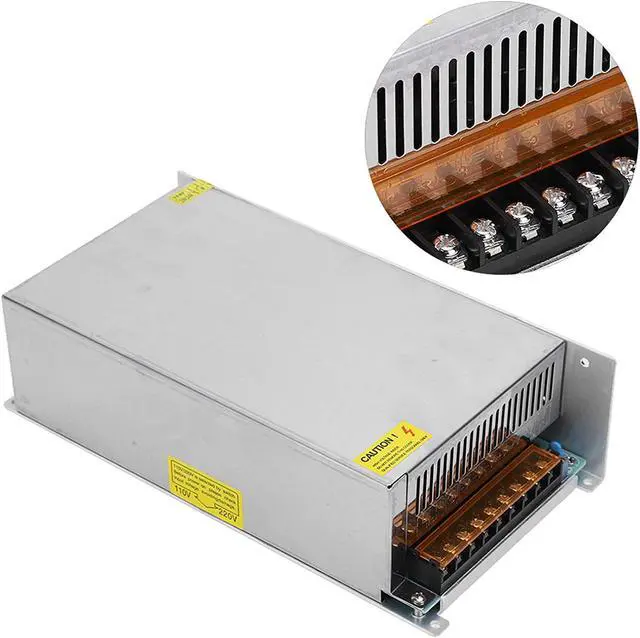 Alt view image 3 of 7 - Aluminum Alloy Switch Power Supply Driver for Computer Engineering(S-1000-24 (24V/41.6A/1000W) AC170-250V, pink)