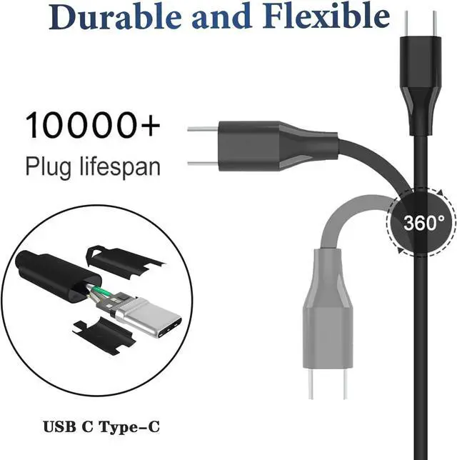 Alt view image 4 of 7 - USB-C Laptop Charger 45W for Acer Charger: Acer Chromebook Spin 311 315 CP311 CP315 CB311 CB315, Chromebook Spin 11 13 15 R13 713 714 715 C721 C732 C733 C933 USB Type C Power Cord, N16Q14 N17Q5 N18Q1