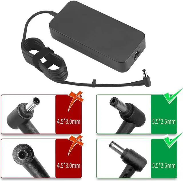 Alt view image 2 of 4 - 120W 19V 6.32A Power Adapter Laptop Charger for ASUS ROG G75VW G750JW G73JH G750JW GL502VT GL502V GL502 N750 N500 G50 N53S N55 Power Supply Cord
