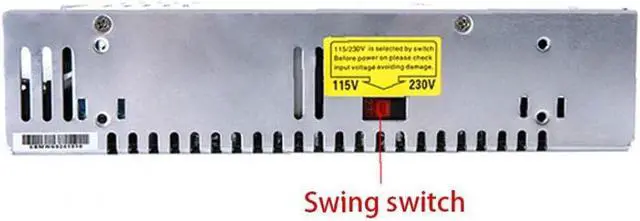 Alt view image 4 of 7 - Universal Regulated Switching Power Supply S-350-24v Power Supply Unit for CCTV Radio Computer Project Silver Power Supply
