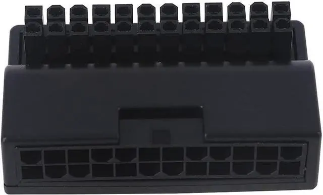 Alt view image 6 of 7 - Kingjinglo 24pin Graphics Card Steering Connector DIY Computer Accessories Wiring Computer Motherboard Power Supply 90 Degree 90 Degree Cable