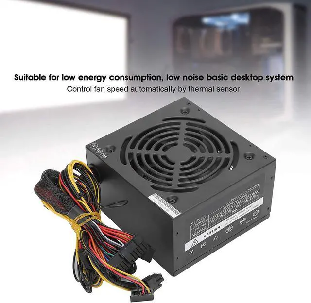 Alt view image 6 of 7 - Hilitand PC Power Supply, 350W Desktop Computer Low Energy Consumption Accessories Adjustable 115/230V, for Low Energy Consumption, Low Noise Basic Desktop System(US Plug)