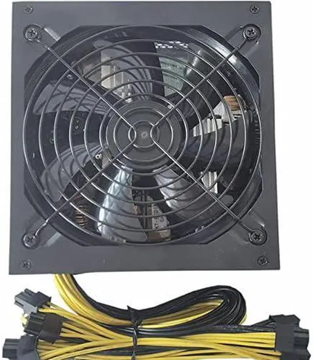 Alt view image 6 of 7 - Xinsany 1800W 4U Mining Power Supply Miner Graphics Card for Mining ATX PSU 10+6pin 180~240V Power Supply for Mining Host Plate