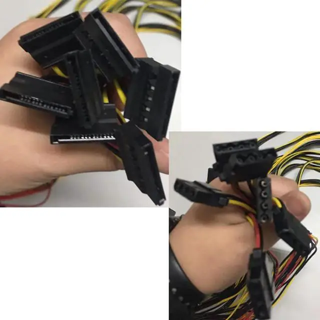 Alt view image 4 of 7 - Mining Power Supply Computer Power Adapter, 1800W Gpu Mining Power Supply Chassis Multi-Output Power Switching Power Supply Supply Graphics Card