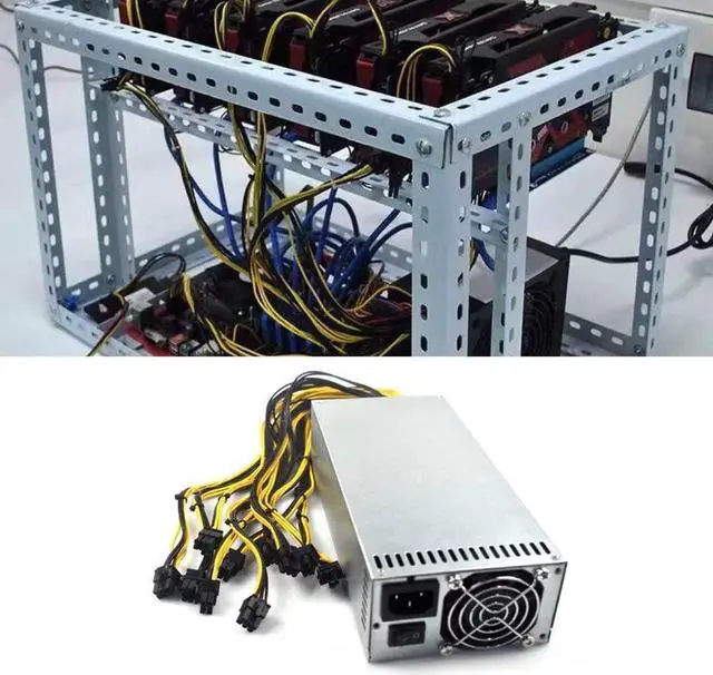 Alt view image 7 of 7 - Miner Power Supply PSU 1800w 2U Modular PSU 100V-240V Input 10x6Pin for S9 or L3+ or Z9 Mini or D3 w