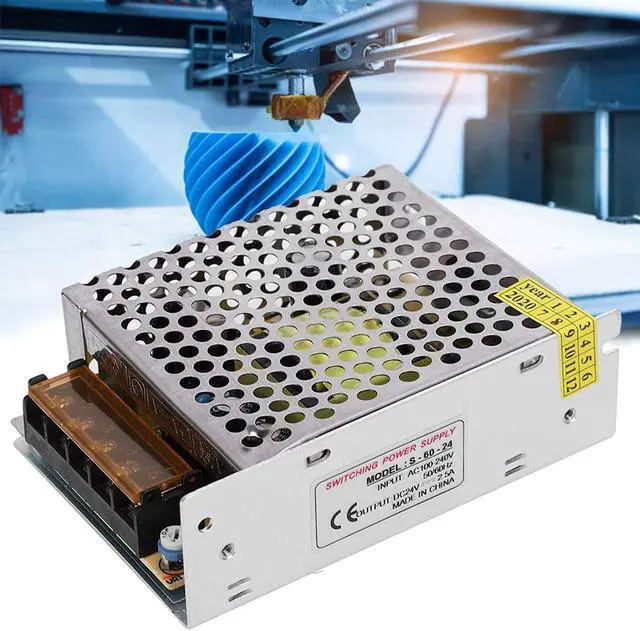 Alt view image 4 of 7 - LED Strip Light Driver, Stable Protection Function Aluminum Alloy Switch Power Supply Driver for LED Display CCTV for Radio Computer Engineering(S-60-24 (24V/2.5A/60W) AC100-240V)
