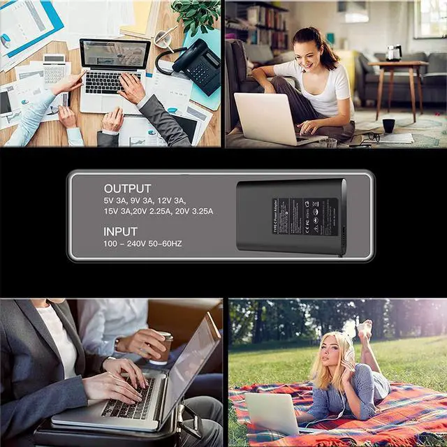 Alt view image 7 of 7 - NACKEEY 65W Charger For Lenovo IdeaPad Flex 5 3 CB 5-15 5-14ARE05 5-14ITL05 CB-11M735 7-14ARE05 7-14ITL05 Yoga 720 730 C630 C740 C940 C930 910-13IKB Type-C Laptop Power Supply Cord (LX65A200325)