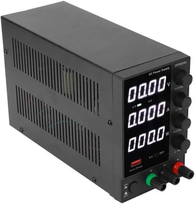 Alt view image 4 of 7 - Adjustable DC Power Supply, 60V 5A Adjustable DC Power Supply With USB Quick Charging for Phone Computer Maintenance, Regulated Benchtop Power Supply(US 110V)