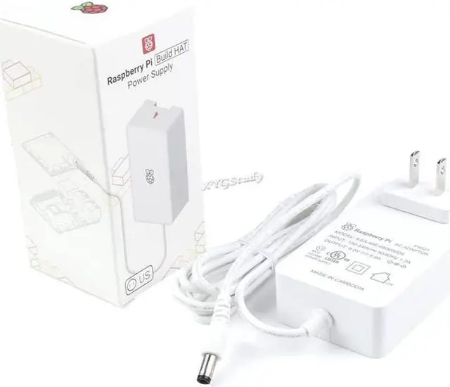 Alt view image 2 of 4 - Raspberry Pi Build HAT Power Supply, 48W, 8V 6A, DC2.1 @XYGStudy (Raspberry Pi Build HAT Power Supply)