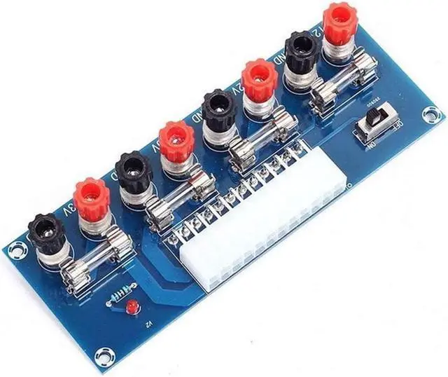 Main image of KXA XH-M229 24 Pins ATX Benchtop Power Adapter Board Computer ATX Power Supply Breakout Adapter Module 12V 5V 3.3V Spot Steuermodul