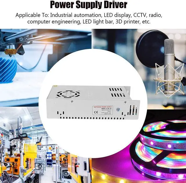 Alt view image 6 of 7 - Led Strip Light Driver, Strip Switch Power Supply Driver, Adapter Dc48V For Led Display Computer Engineering(S480-48(48V/10A/480W) Ac110/220V?à15%)