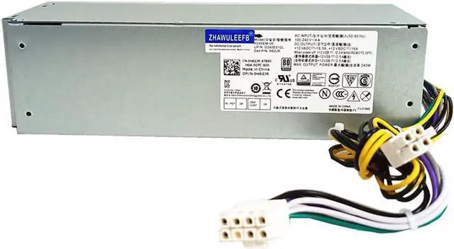 Main image of ZHAWULEEFB Replacement New 240W for Dell Optiplex 3040 3046 3250 3650 3656 5040 7040 (SFF) H240EM-00 B240NM-00 D240EPN-00 AC240EM-00 L240EPM-00 L240AM-00 P/N: THRJK 4GTN5 4R1KT D7GX8