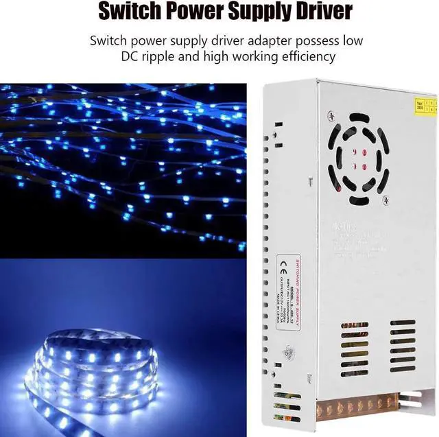 Alt view image 7 of 7 - Switch Power Supply, Multipurpose LED Durable Power Supply Adapter, Professional for Industrial Automation 3D Printer LED Display CCTV(S-400-12 (12V/33A/400W) AC110/220V±15%, pink)