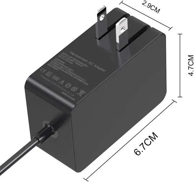 Alt view image 4 of 4 - 1623 1624 1645 Tablet Charger AC Power Adapter Charger Cord Replacement for Microsoft Surface 3 with USB Charging Port 4Ft Cable-1.2m
