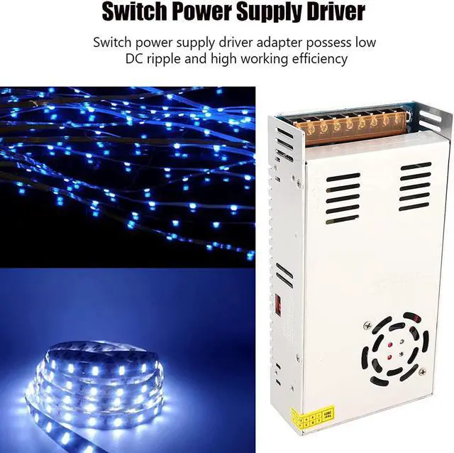 Alt view image 6 of 7 - Switch Power Supply, Multipurpose LED Durable Power Supply Adapter, Professional for Industrial Automation 3D Printer LED Display CCTV(S-600-12 (12V/50A/600W) AC110/220V±15%, pink)