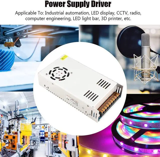 Alt view image 7 of 7 - Switch Power Supply, Multipurpose LED Durable Power Supply Adapter, Professional for Industrial Automation 3D Printer LED Display CCTV(S-600-12 (12V/50A/600W) AC110/220V±15%, pink)