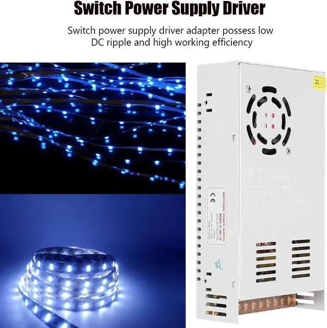 Alt view image 7 of 7 - Switch Power Supply, Multipurpose LED Durable Power Supply Adapter, Professional for Industrial Automation 3D Printer LED Display CCTV(S-360-12 (12V/30A/360W) AC110/220V±15%, pink)