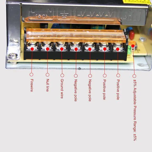 Alt view image 2 of 7 - LANTRO JS - YY-150-12 Regulated Switching Power Supply, 12V 150W 12.5A LED Security Monitoring for Electrical Equipment 160 x 98 x 50mm