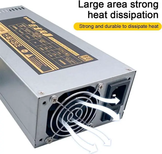 Alt view image 4 of 7 - SUTK 1800/2000W PC Power Supply for Bitcoin Miner ATX 2000W PICO PSU Ethereum2000W ATX Power Supply Bitcoin 12V V2.31 ETH Coin Mining (Color : 1600W)