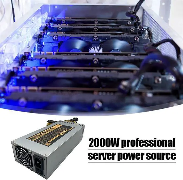 Alt view image 7 of 7 - 1800/2000W PC Power Supply for Bitcoin Miner ATX 2000W PICO PSU Ethereum2000W ATX Power Supply Bitcoin 12V V2.31 ETH Coin Mining(2000W)