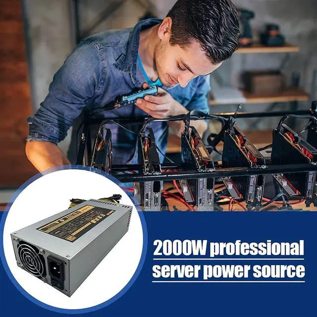 Alt view image 6 of 7 - SCRUBY 1800/2000W PC Power Supply for Bitcoin Miner ATX 2000W PICO PSU Ethereum2000W ATX Power Supply Bitcoin 12V V2.31 ETH Coin Mining(1800W)