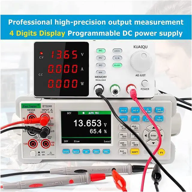 Alt view image 4 of 6 - DONCK Portable Power Supply Lab Programmable Find Regulated Power Supply 30V 10A 60V 5A 120V 3A DC Power Supplies Adjustable High Precision Memory Function Power Voltage Converter (Color : 120V 3A)