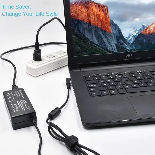 Alt view image 5 of 7 - 19V 3.42A 65W Replacement Laptop Battery Charger for Acer ChromeBook C720 C720P 11 13 14 15 R11 CB3 CB5 Series AC Adapter Power Supply Cord