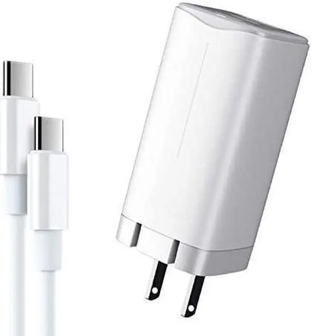 Alt view image 2 of 5 - 65W GAN Fast Charger 3 Port for MacBook, Surface, USB C Laptop, Samsung (White)