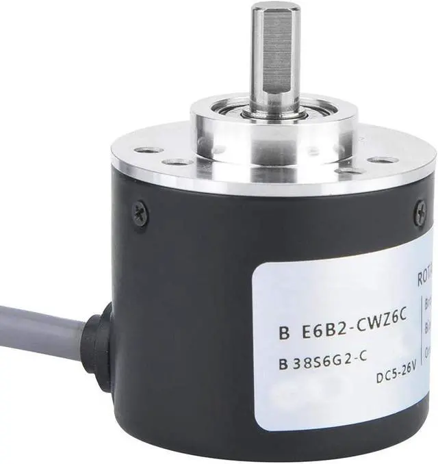 Main image of Encoder, Encoder 38mm Diameter ASIC Devices Anti- Interference Cable Length 2m E6B2-CWZ6C for Power Supply Reverse Wiring Protection Conversion(3600P/R)