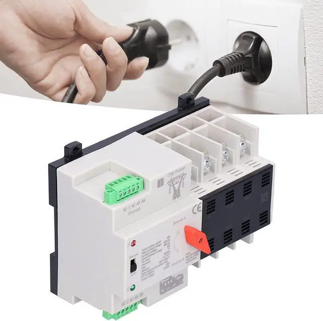 Alt view image 3 of 7 - Power Transfer Switch, Uninterruptible Switch Anti?Aging PC Isolation Type for Power Supply