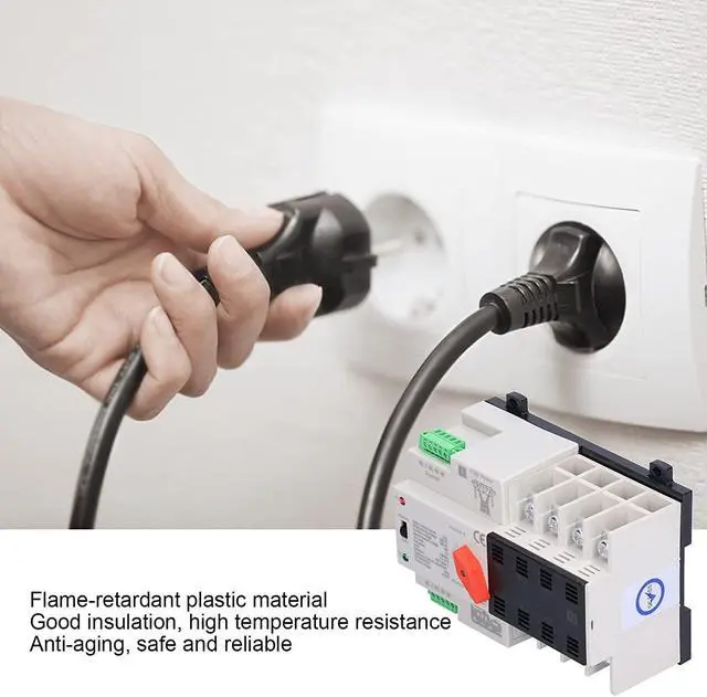 Alt view image 5 of 7 - Power Transfer Switch, Uninterruptible Switch Anti?Aging PC Isolation Type for Power Supply