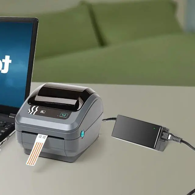 Alt view image 3 of 7 - KFD 24V Adapter for Zebra Barcode Printer ZP450 ZP500 GX430 GX430d GX430T GX420 GX420d GX420t GK420D GK420T GK430D GK430T GT800 GT820 Zebra FSP100-RDB P/N 808101-001 9NA1000100 Power Supply Charger