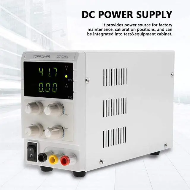 Alt view image 4 of 7 - 300W 0-60V 0-5A 110/220V DC Power Supply High Voltage stabilizer Power Supply Regulated Power Supply for Factory Maintenance(U.S. regulations)