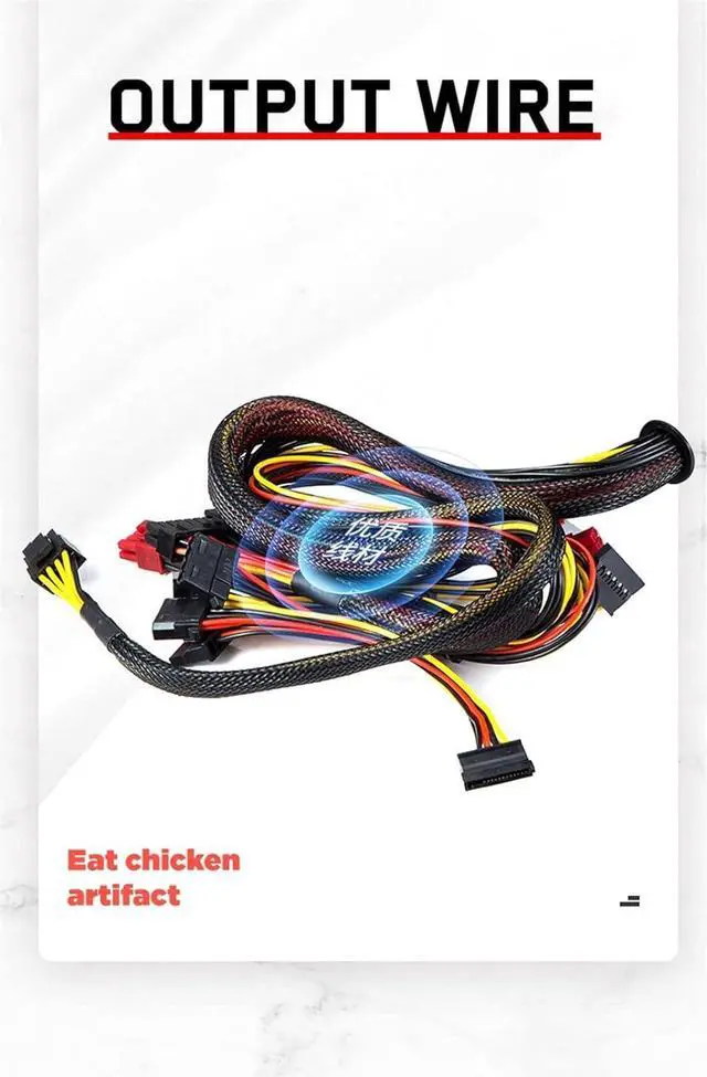 Alt view image 4 of 6 - PC Power Supply PSU Rated 500W for ATX Computer Case Gaming 120mm Fan 20/24PIN 12V Desktop Source
