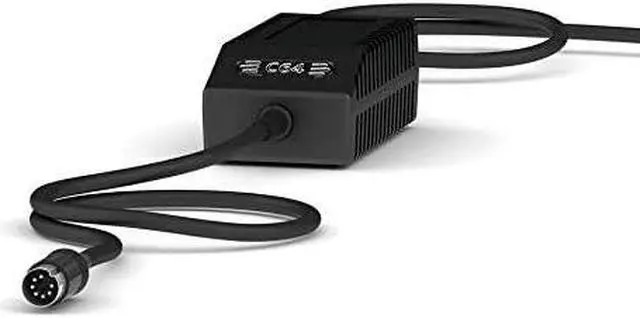 Alt view image 3 of 7 - C64 PSU Modern Black UK - Replacement Commodore 64 Power Supply, UK Plug