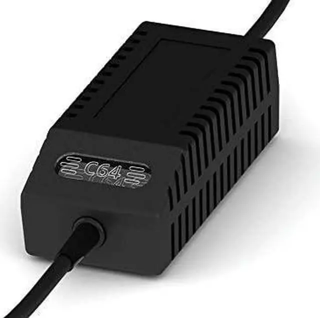 Alt view image 6 of 7 - C64 PSU Modern Black UK - Replacement Commodore 64 Power Supply, UK Plug