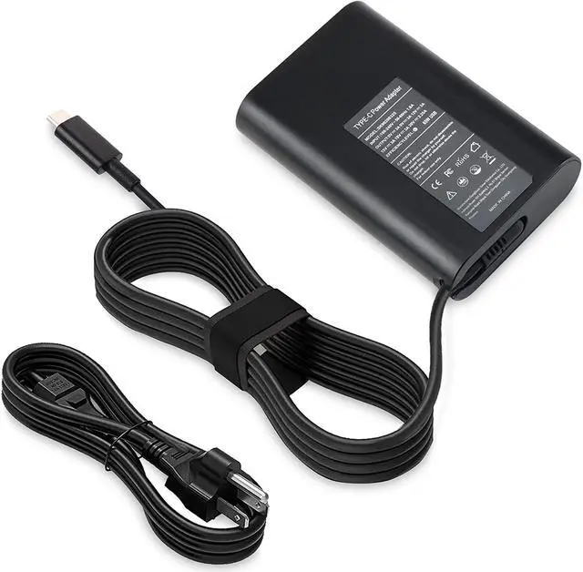 Main image of DJW 65W Type-C Ac Adapter/Power Cord Supply for Dell XPS 12 9250 XPS 13 9350 9360 9365 ; Latitude 7275 7370 7375 LA65NM170 DA65NM170 ; Venue8 pro 5855