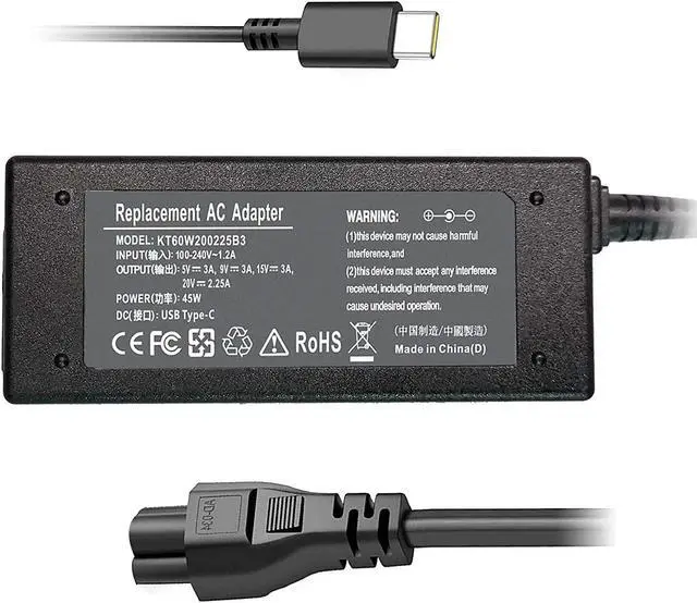 Main image of USB C Laptop Charger 45W for Asus Chromebook Flip C302 C302C C302CA C302CA-DHM4 for Lenovo Chromebook 100e 300e 500e C330 S330 ThinkPad T480 T480s T580 T580s E480 E580?