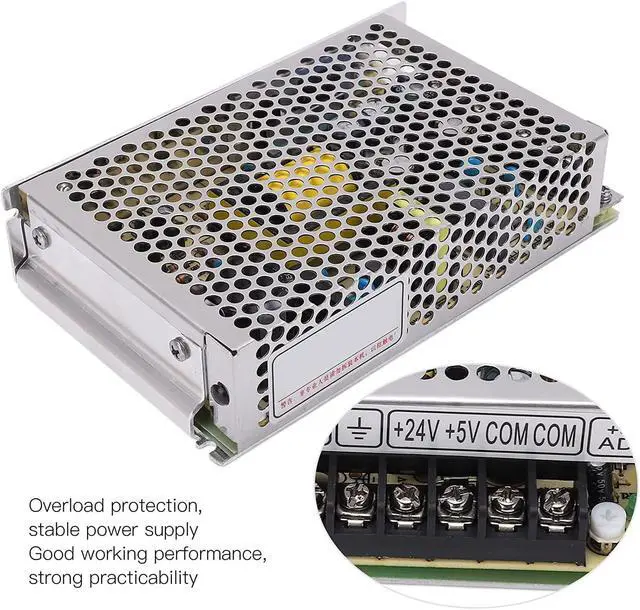 Alt view image 4 of 7 - Switching Power Supply,D?60B DC Power Supply 5V 24V Double Output Switching Power Supply for Electronic Machinery 100V?240V