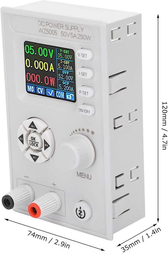 Alt view image 6 of 7 - Regulated Power Supply DC6-55V to DC0-50V 250W 5A Adjustable Switching Control with 4?Digit LCD Display WZ5005
