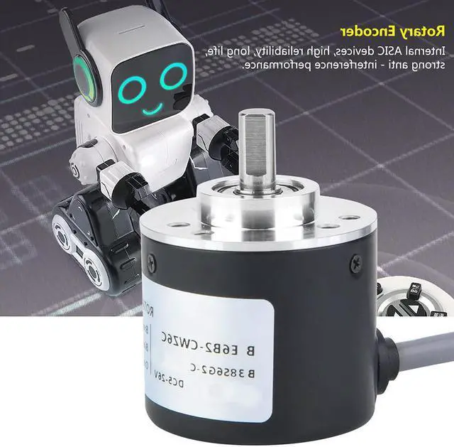 Alt view image 4 of 7 - Encoder, Encoder 38mm Diameter ASIC Devices Anti- Interference Cable Length 2m E6B2-CWZ6C for Power Supply Reverse Wiring Protection Conversion(2500P/R)